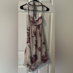 Floral halter dress